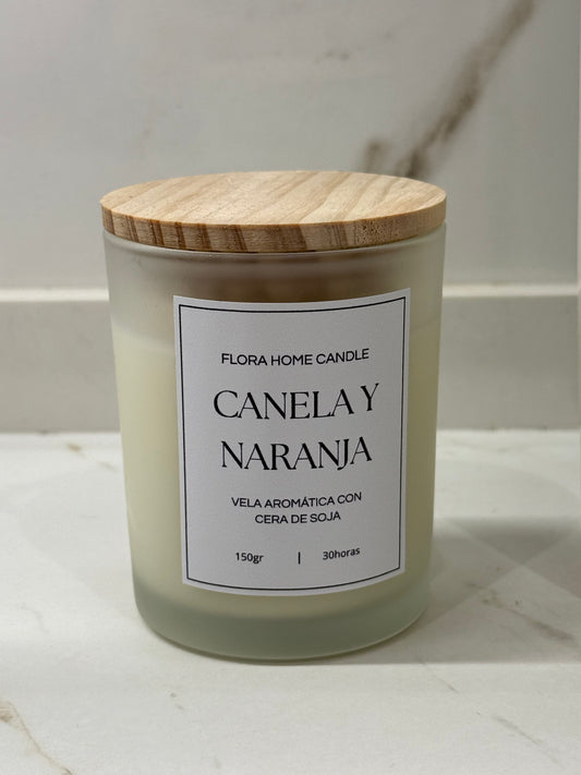 VELA CANELA & NARANJA