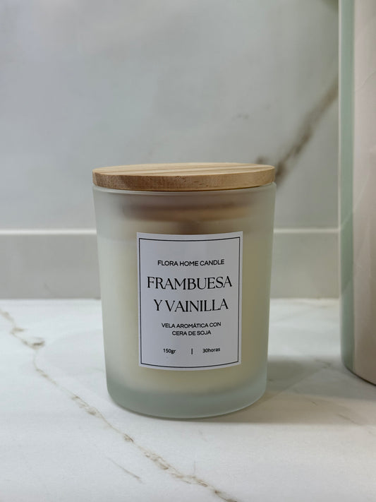 VELA VAINILLA & FRAMBUESA