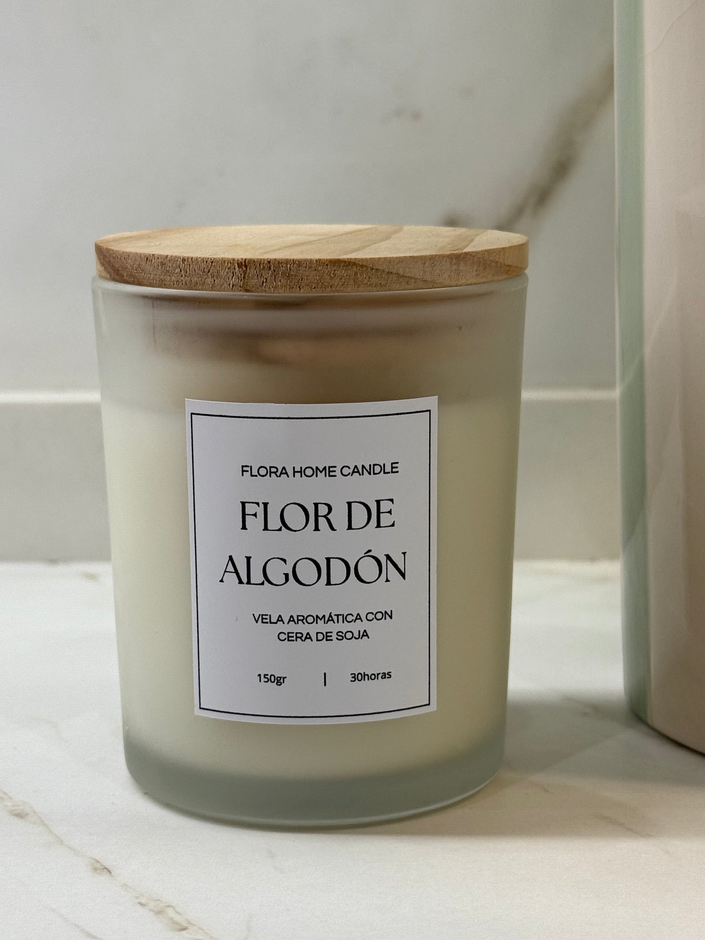 VELA FLOR DE ALGODÓN
